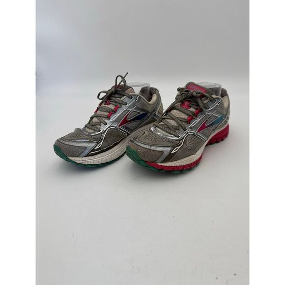 Brooks Adrenaline GTS 14 Women’s Running Shoes – Gray/Silver/Red - Picture 2 of 10